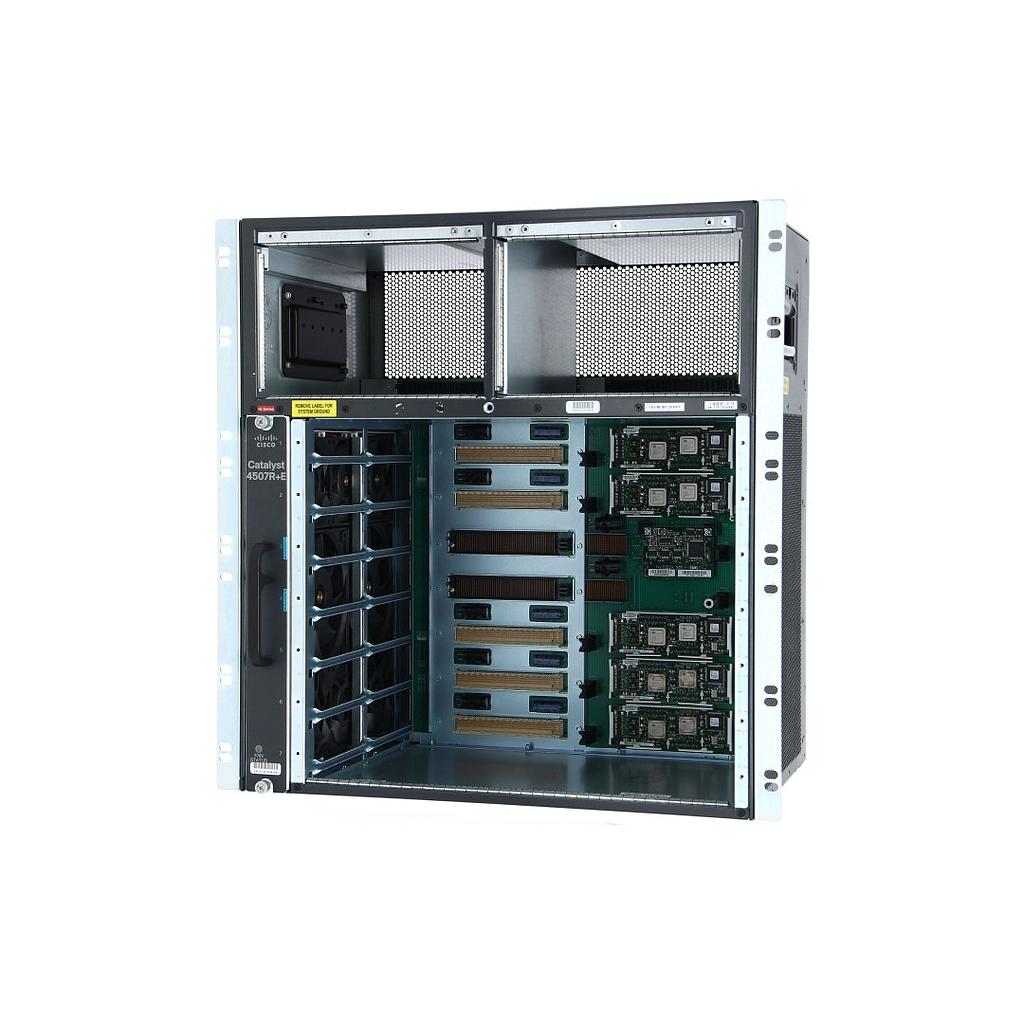 Cisco Catalyst E-Series 4507R+E switch (7-slot chassis), fan, no power supply, redundant supervisor capable