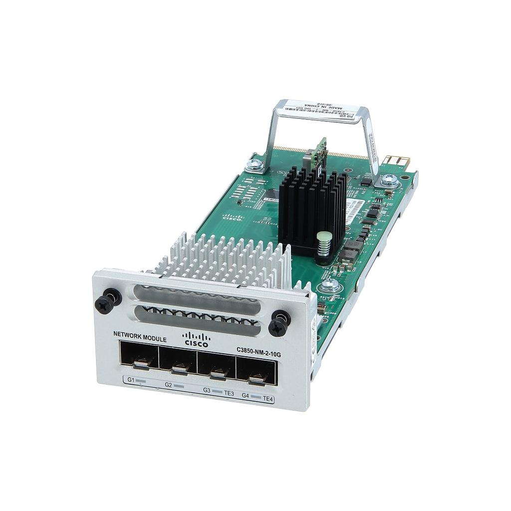 Cisco 4 x Gigabit Ethernet / 2 x 10 Gigabit Ethernet network module spare for 3850