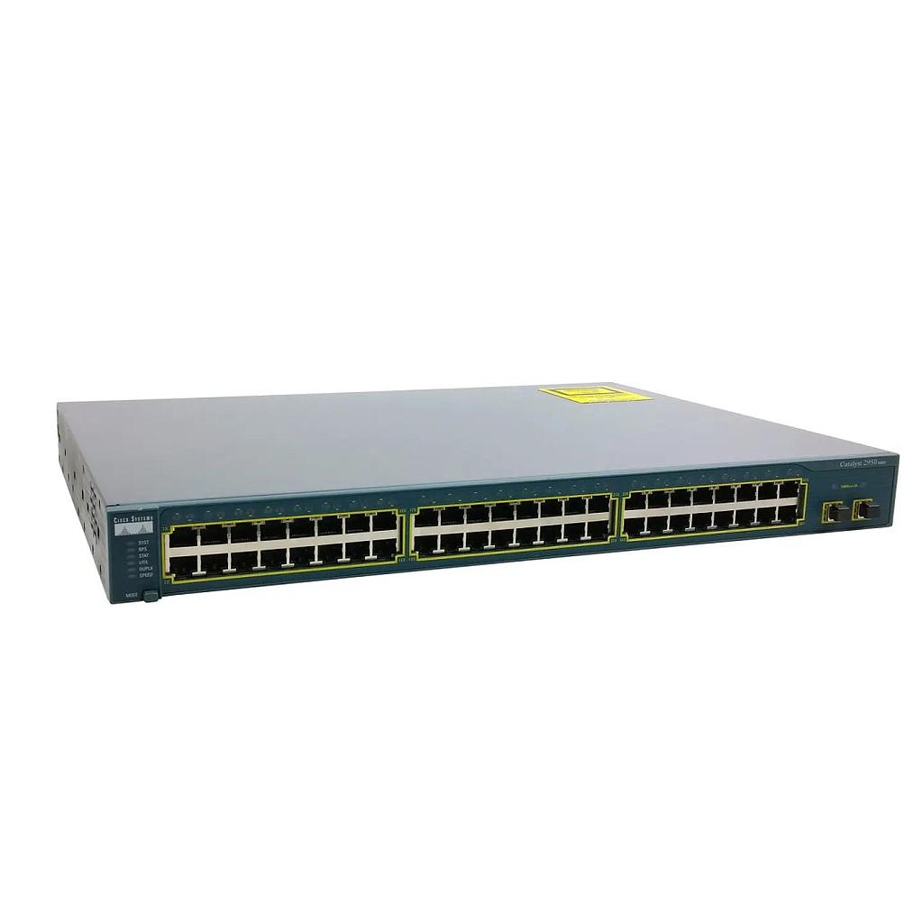 Cisco Catalyst 2950SX 48 10/100 Ethernet ports &amp; 2 fixed 1000BASE-SX uplink ports, Standard Image software