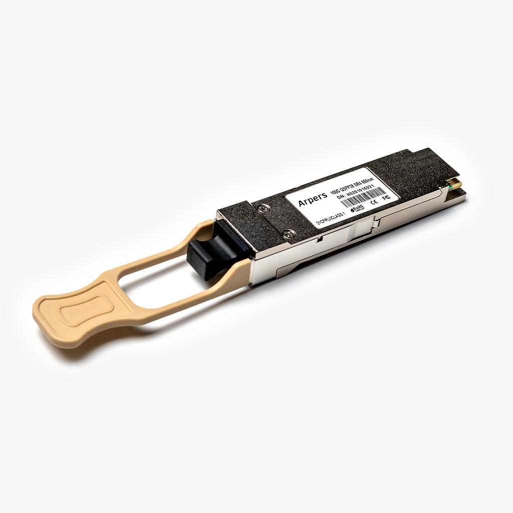 Arpers 100GBASE-SR4 QSFP28, 850nm, 100m, MPO-12/UPC, MMF, DOM, Optical Transceiver Module compatible with Juniper