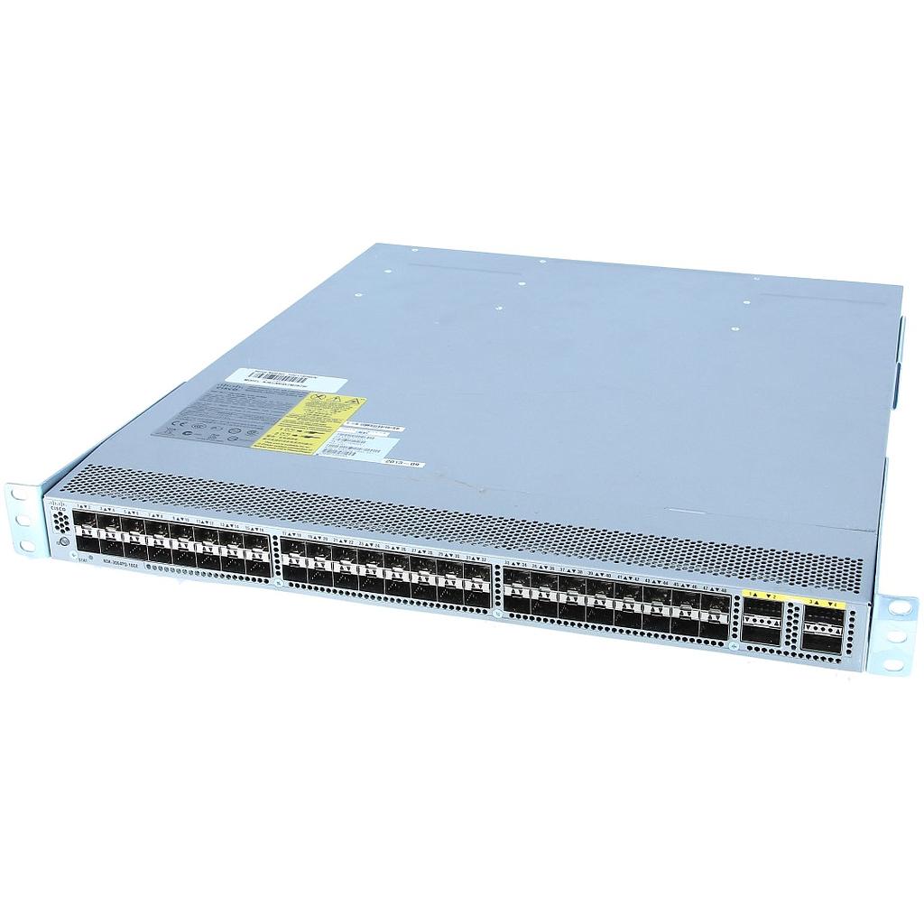 Cisco Nexus 3064-E, 48 SFP+ and 4 QSFP+ ports, with enhanced scale, choice of airflow and power supply