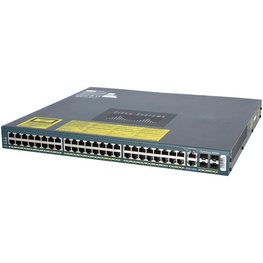 Cisco Catalyst 4948, 48 10/100/1000 ports, optional software image, optional power supplies, fan tray