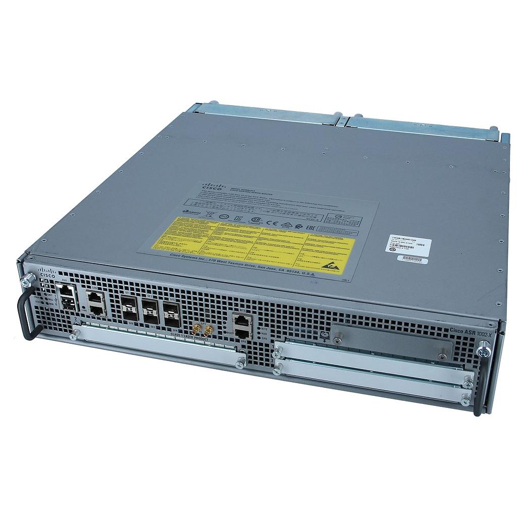 Cisco ASR1002-X Chassis, 6 built-in GE, Dual P/S, 4GB DRAM