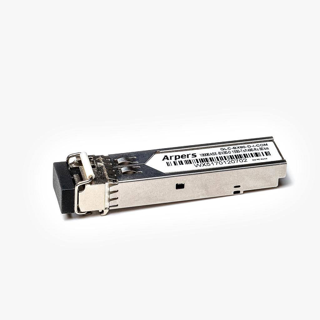 Arpers 1000BASE-BX80-D SFP  Tx1550nm/Rx1490nm  SMF 80km LC Simplex DOM compatible with Cisco