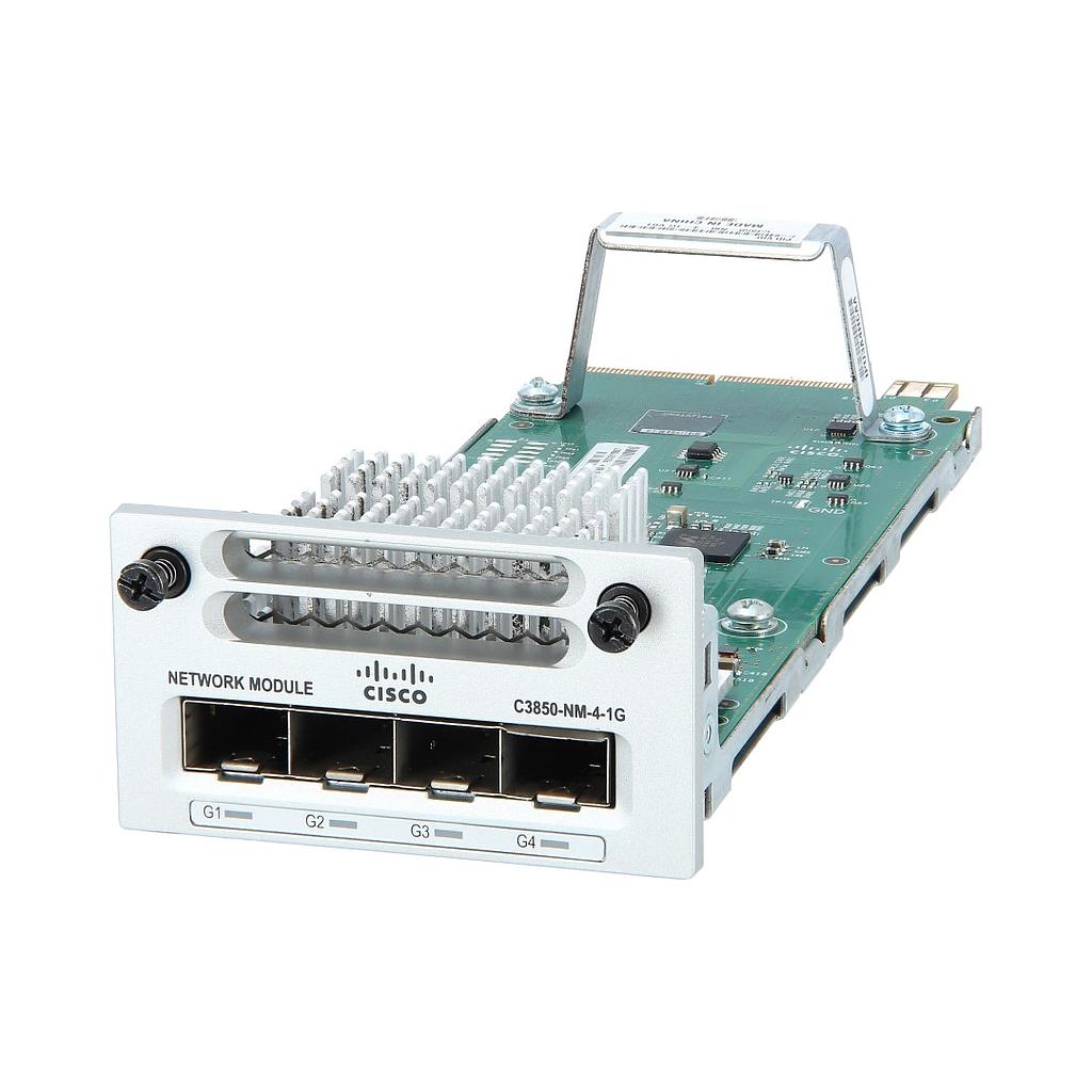 Cisco 4 x Gigabit Ethernet network module spare for 3850