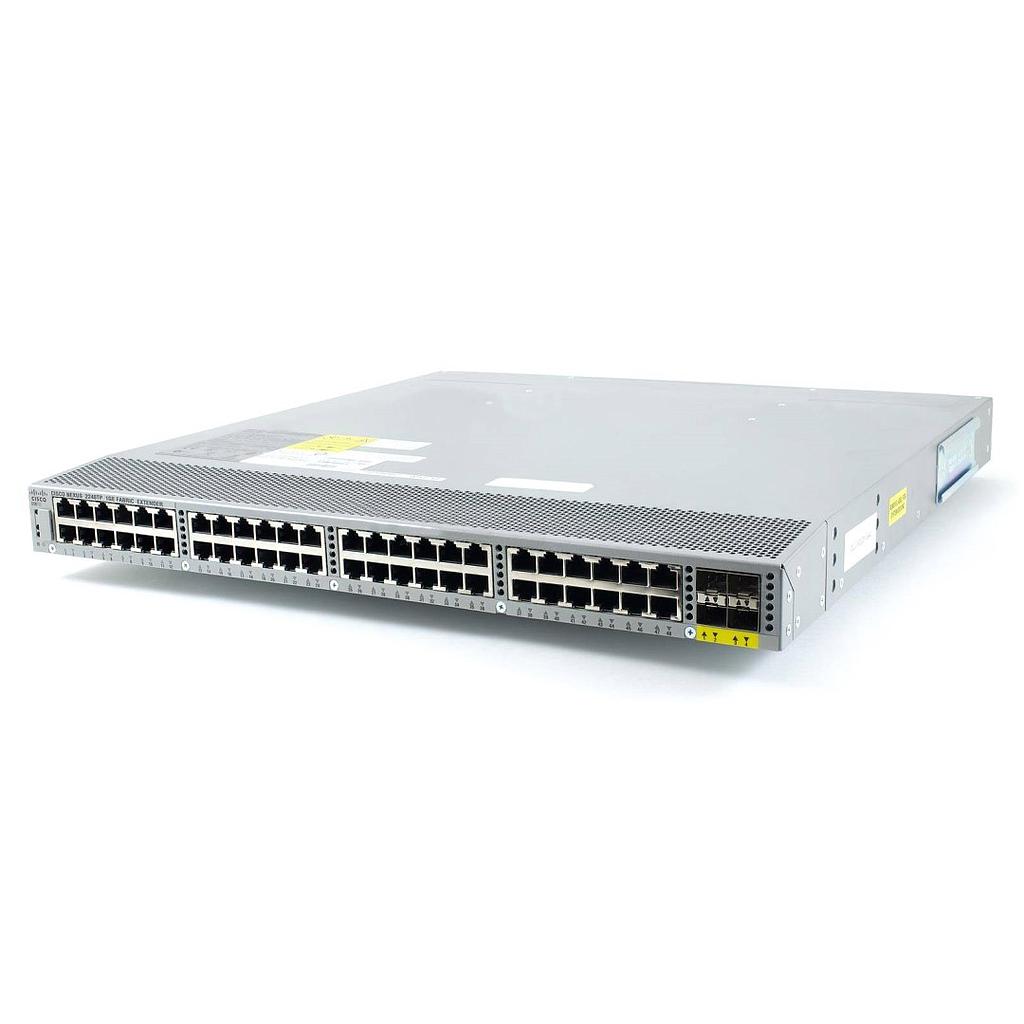 Cisco Nexus 2248TP Series 1GE Fabric Extender, 2 AC PS, 1 Fan Module (Standard Airflow/port side exhaust), 48x100/1000Base-T + 4x10GE