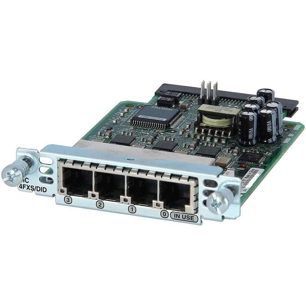 Cisco 4-port FXS or DID Voice/Fax Interface Card 