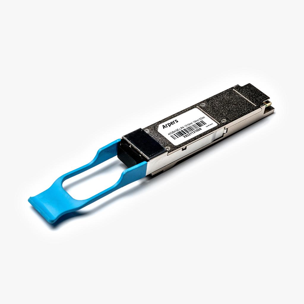 Arpers 40GBASE-LR4 QSFP+, Transceiver óptico, 1310nm, 10km, SMF, LC Dúplex, DOM compatible with Extreme Networks