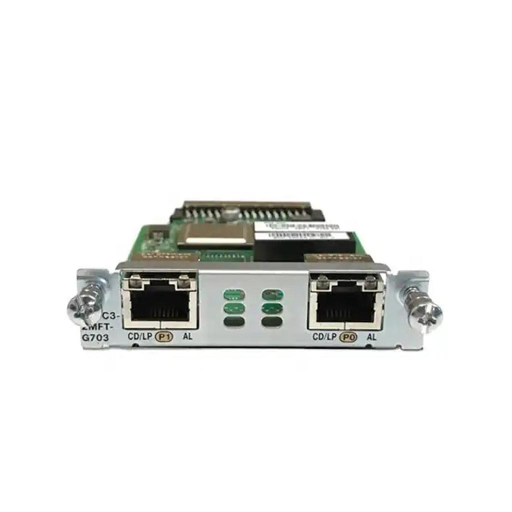 Cisco 2-Port Multiflex Trunk Voice/WAN 3rd Generation Interface Card - G.703