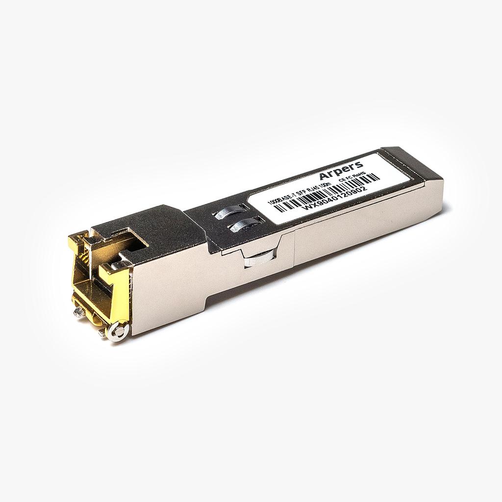 Arpers Transceiver, SFP, 1000Base-T, Copper RJ45, 100m, compatible with Cisco Meraki