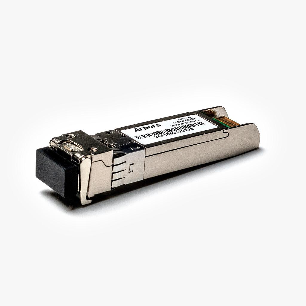 Arpers 10GBASE-ZR SFP+, 1550nm, SMF, 80km, LC Dúplex, DOM for Dell