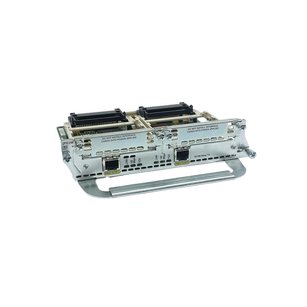 Cisco Network Module (2nd version) with 2 Fast Ethernet and 2 WIC slots for routers