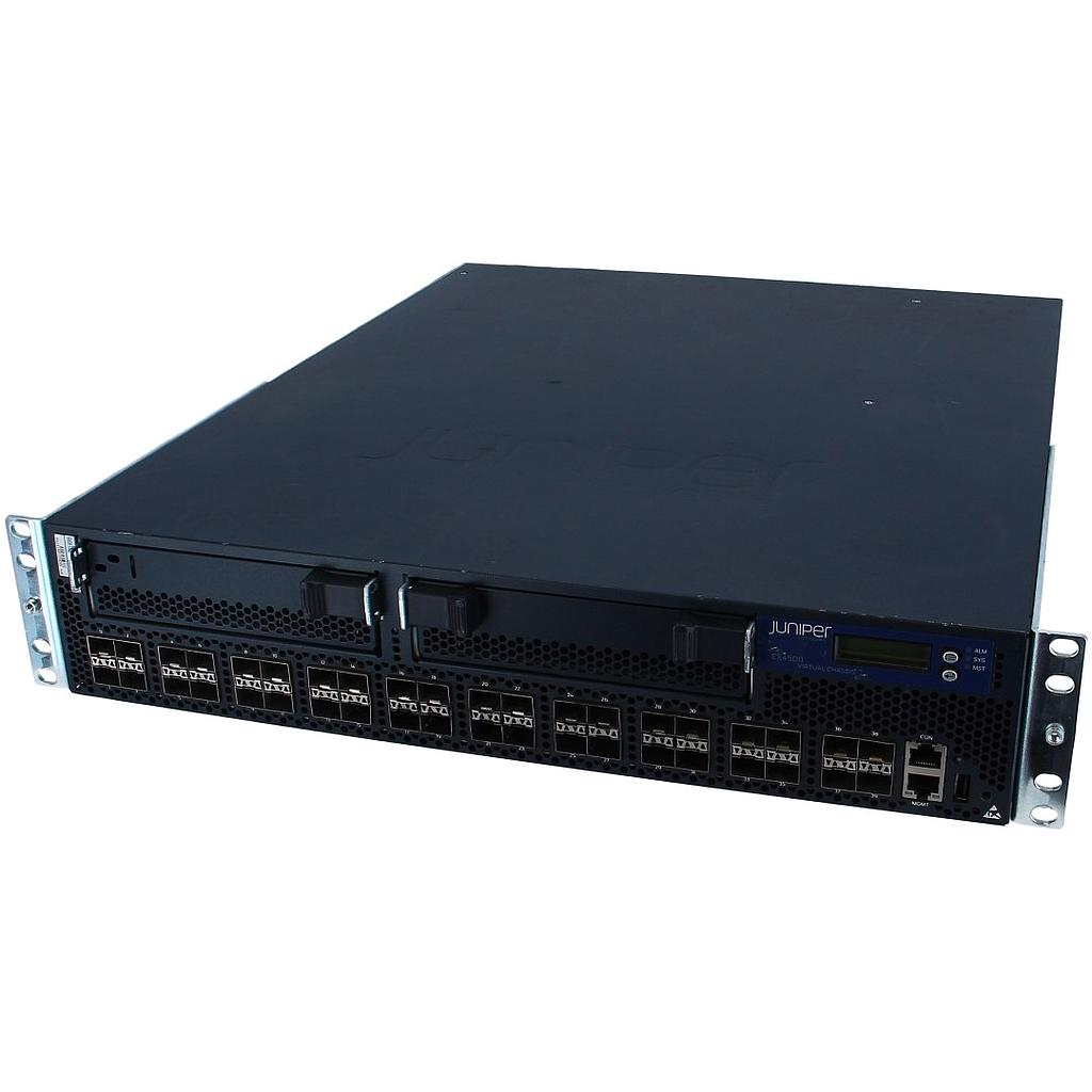 Juniper EX 4500, 40-port 1/10G SFP+, Converged switch, 1200W AC PS, front to back airflow