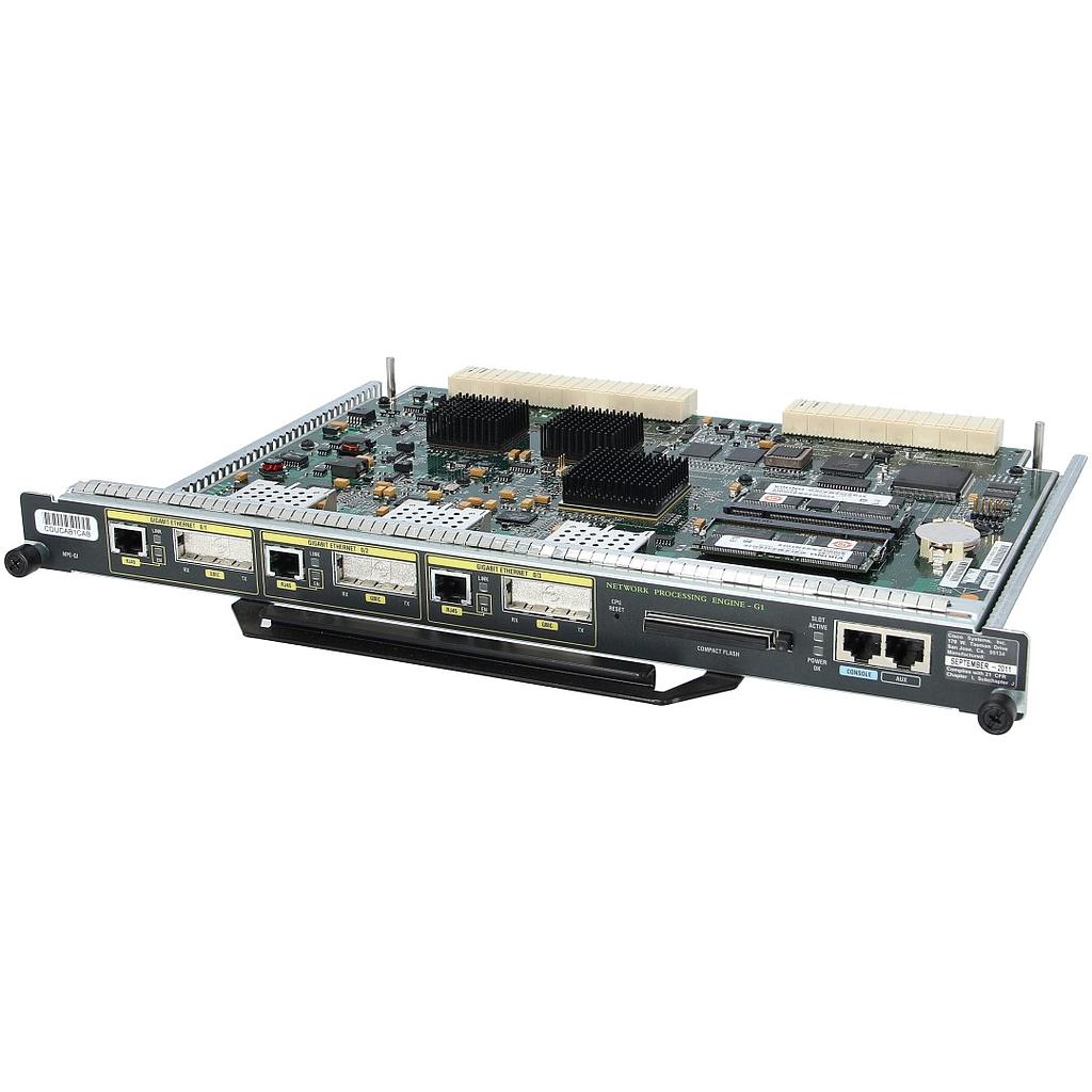 Cisco 7200 Series NPE-G1 including 256 MB default DRAM and 64 MB default flash memory