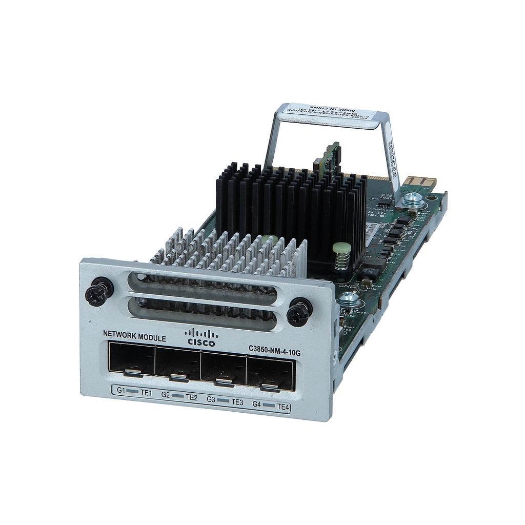 Cisco 4 x Gigabit Ethernet / 4 x 10 Gigabit Ethernet network module spare for 3850