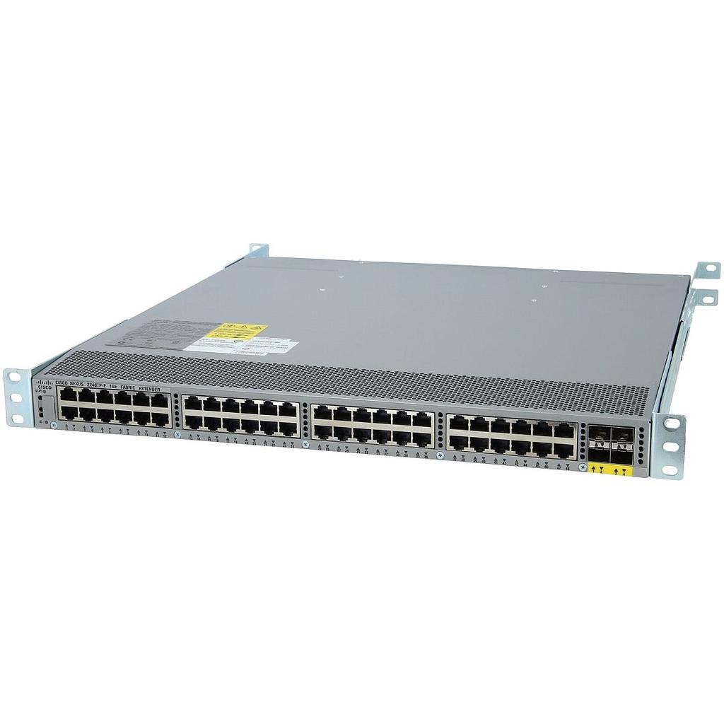 Cisco Nexus 2248TP-E 48 x 100/1000BASE-T RJ-45 host interfaces and 4 x 10 Gigabit Ethernet SFP+ fabric interfaces