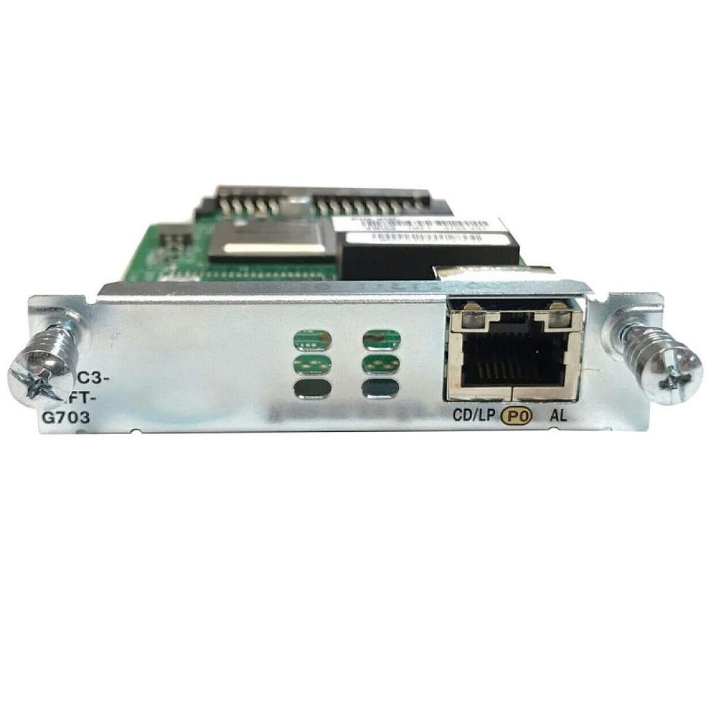 Cisco 1-Port Multiflex Trunk Voice/WAN 3rd Generation Interface Card - G.703