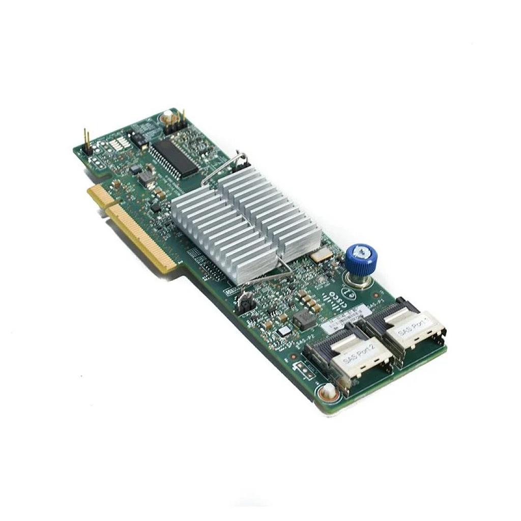 Cisco UCSC RAID SAS 2008M-8i Mezzanine Card (RAID 0, 1, 5, 10, and 50 plus JBOD supported), operating at 6 Gbs