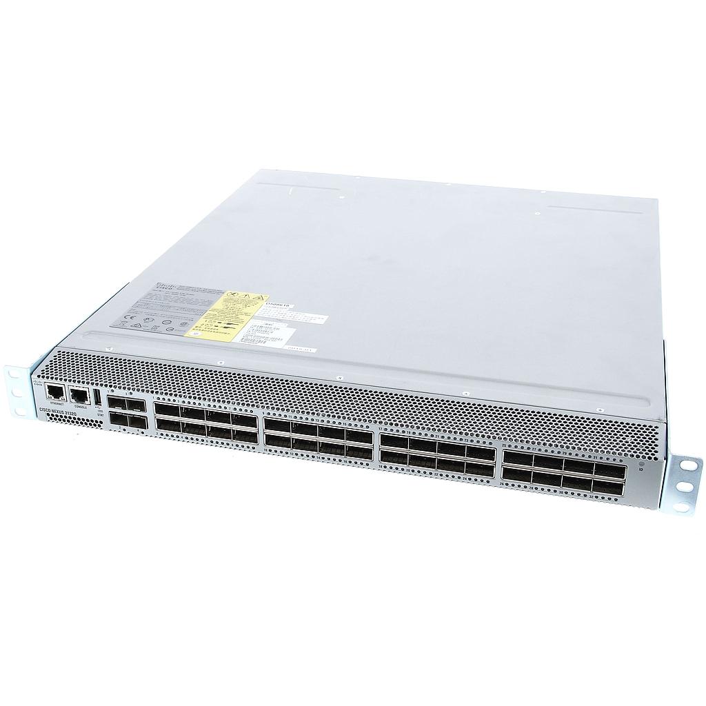 Cisco Nexus 3132Q, 32 QSFP+ ports, and 4 SFP+, 1RU switch, choice of airflow and power supply