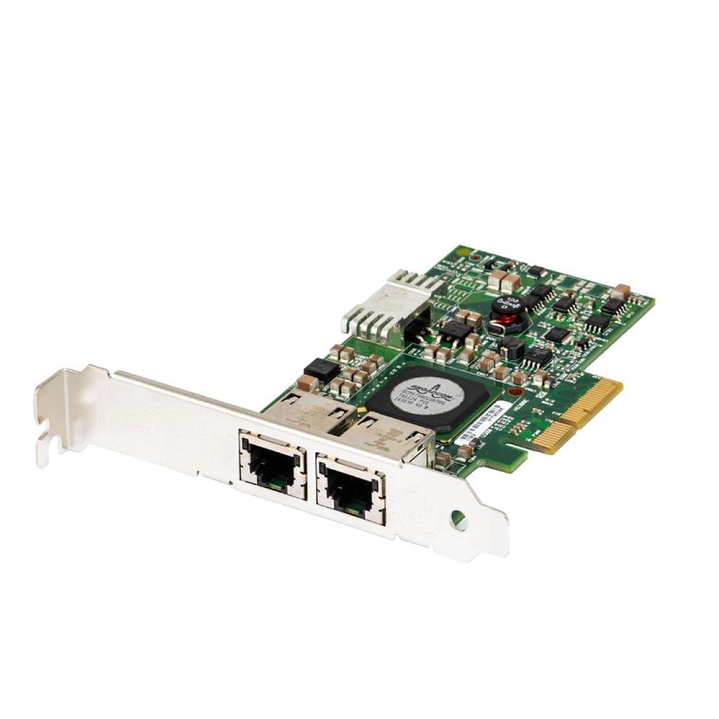 Dell Broadcom NetXtreme II 5709 NIC Gigabit Ethernet Dual Port 1GbE PCI-e 4, Network Interface Card - High Profile Bracket