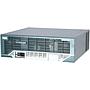 Cisco 3845 ISR with two Gigabit Ethernet fixed LAN ports, one SFP slot, four NMEs, four HWICs, two AIM slots, 4 PVDM slots Cisco IP Base software, and AC power
